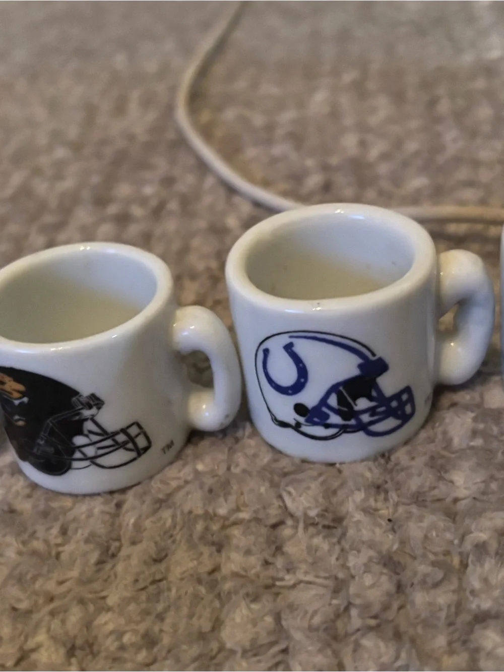 Vintage Mini Ceramic Mug Lot 11 NFL Football Golf Animal Miniature Cups